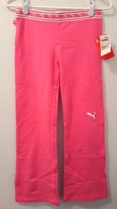 Kids' size large Puma magenta pink yoga pants